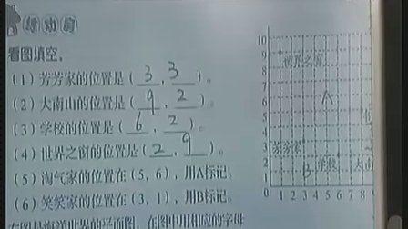 小学四年级数学优质课视频《确定位置》_郑木子