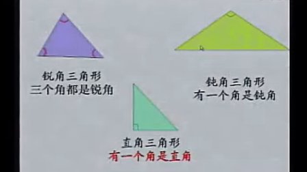 小学四年级数学优质示范课《三角形分类》_卢云花