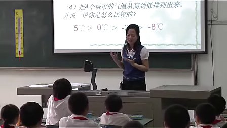 小学四年级数学优质示范课《生活中的负数》_杨丽明