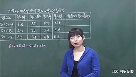 数学小学4下6.4 小数的简便运算_d73c_黄冈数学视频