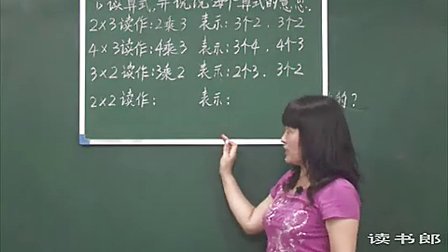 数学小学2上4.3 5的乘法口诀_341a_黄冈数学视频