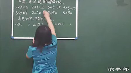 数学小学2上4.5 4的乘法口诀_4c93_黄冈数学视频