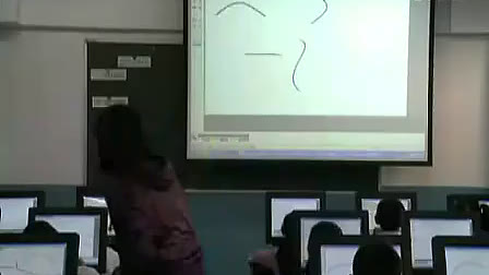 2010年全国小学信息技术优质课展示《曲线画图-金色的秋天》_王老师