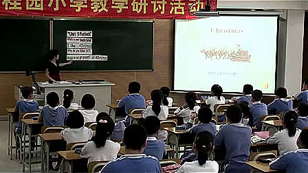 小学四年级英语优质课视频展示《Unit 9 Festivals 》深港版_黄老师