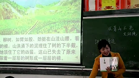 《青山不老》人教版小学语文六年级上册优质课视频_王慧波