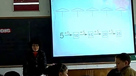 《表内乘法（一）》(5的乘法口诀)人教课标版小学数学二年级上册优质课视频-周小燕