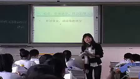 《祖国啊，我亲爱的祖国！》人教版初中语文九年级下册优质课视频-高瑾