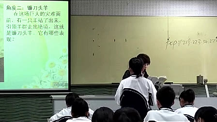 《斑羚飞渡》人教版初中语文七年级下册优质课视频-崔莹